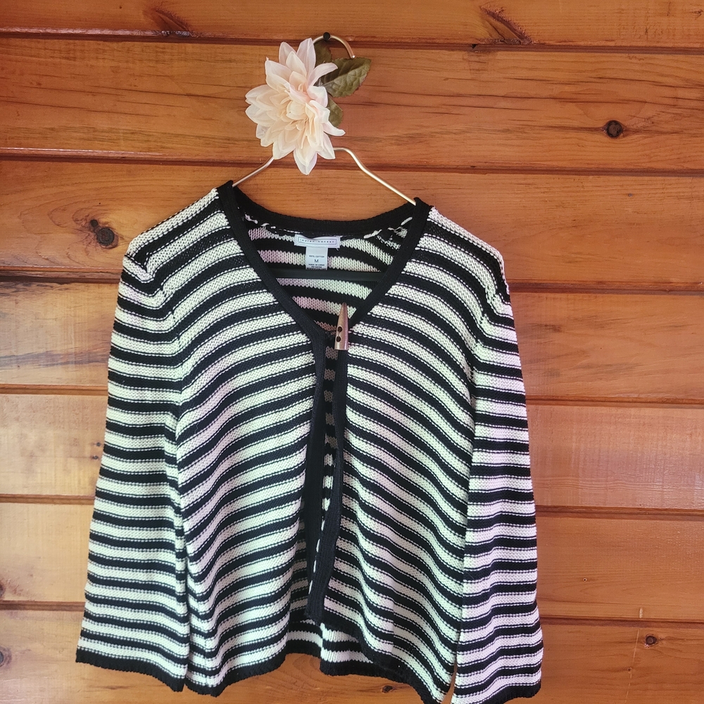 Striped Black and White Women's Sweater